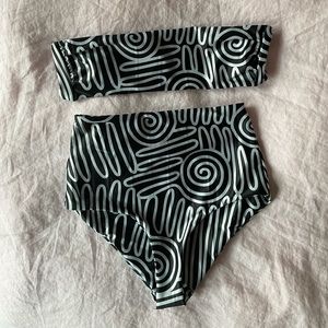 Mara Hoffman two piece suit (brand new, never worn w/ tags). Small.